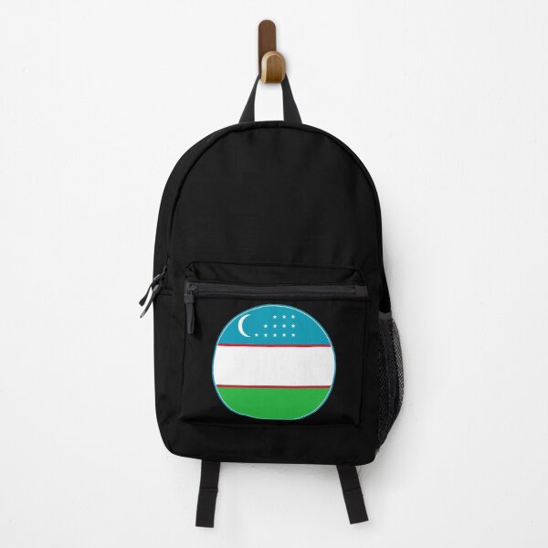 Item preview, Uzbekistan Flag Round Design designed and sold by NTGUILTY.
