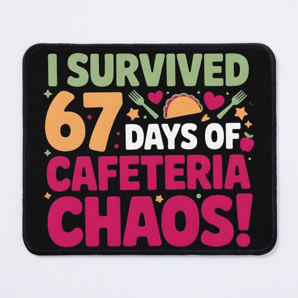 Item preview, I Survived 67 Days of Cafeteria Chaos Lunch Lady Staff Squad designed and sold by BLZART.