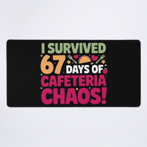 Item preview, I Survived 67 Days of Cafeteria Chaos Lunch Lady Staff Squad designed and sold by BLZART.