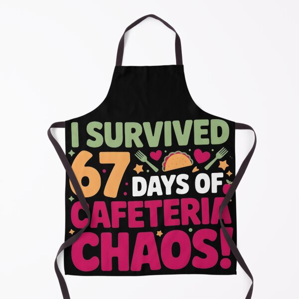 Item preview, I Survived 67 Days of Cafeteria Chaos Lunch Lady Staff Squad designed and sold by BLZART.