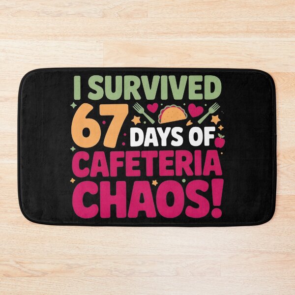 Item preview, I Survived 67 Days of Cafeteria Chaos Lunch Lady Staff Squad designed and sold by BLZART.