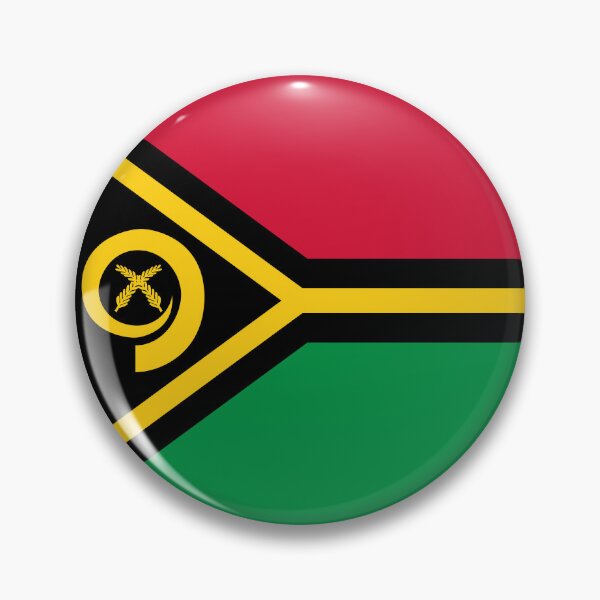 Item preview, Vanuatu Flag Round Design designed and sold by NTGUILTY.