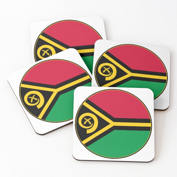 Item preview, Vanuatu Flag Round Design designed and sold by NTGUILTY.