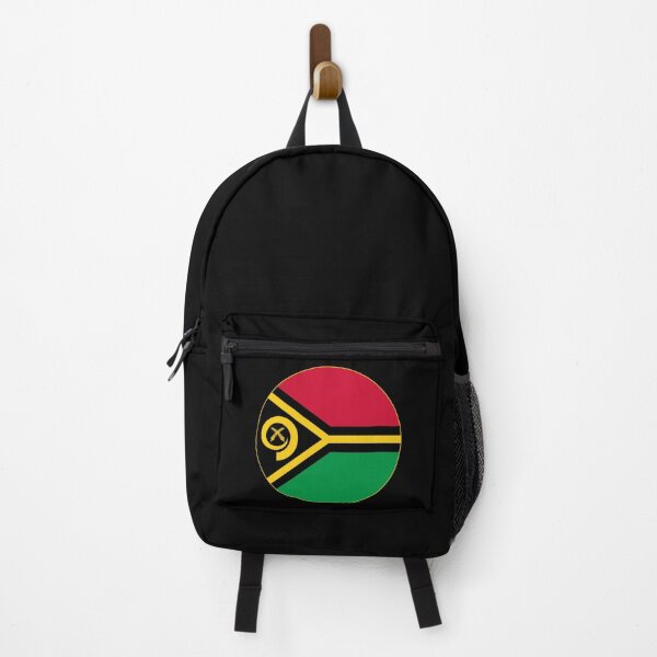 Item preview, Vanuatu Flag Round Design designed and sold by NTGUILTY.