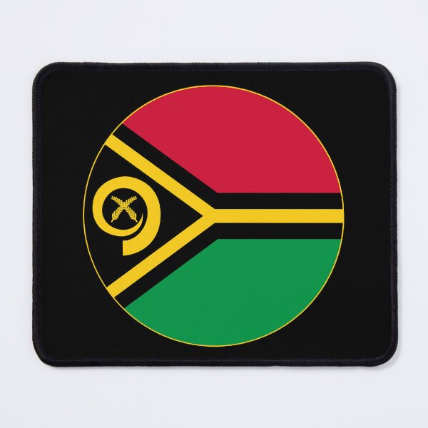 Item preview, Vanuatu Flag Round Design designed and sold by NTGUILTY.