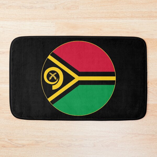 Item preview, Vanuatu Flag Round Design designed and sold by NTGUILTY.