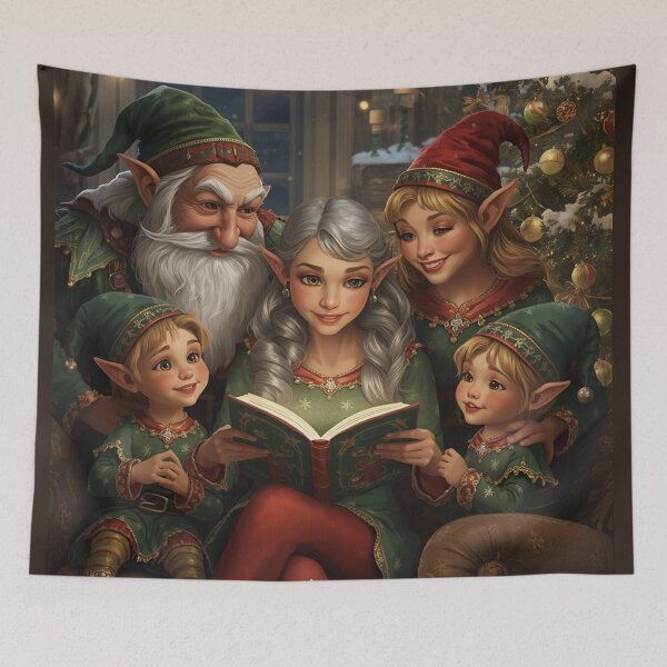 Item preview, Elf Family Christmas designed and sold by RebelRulez.