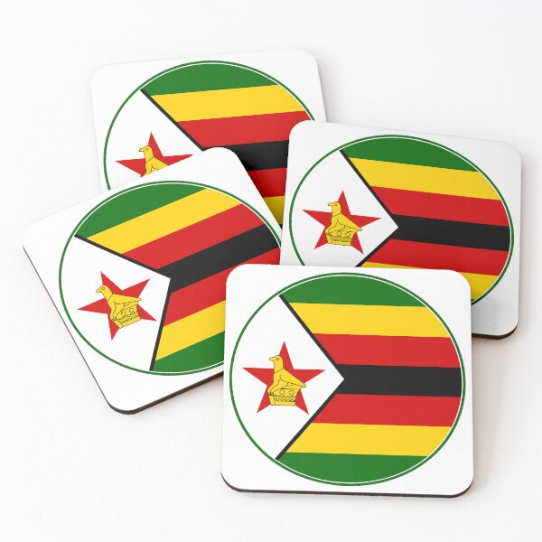 Item preview, Zimbabwe Flag Round Design designed and sold by NTGUILTY.