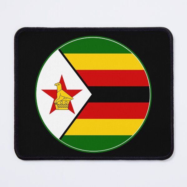 Item preview, Zimbabwe Flag Round Design designed and sold by NTGUILTY.