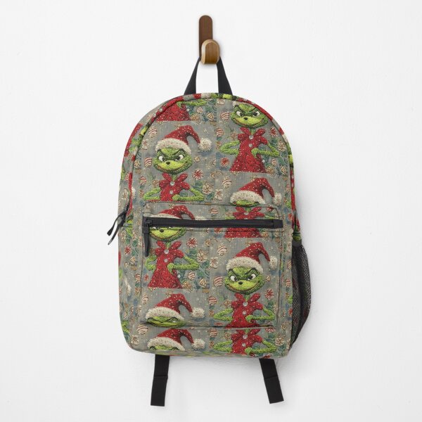 Item preview, Festive Grinch-Inspired Embroidery- Cross Stitch Christmas Art designed and sold by MiraLumeStudio.