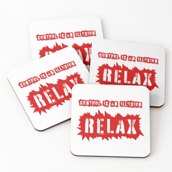 Item preview, Control is an illusion, relax, red inscription designed and sold by silent-violin.
