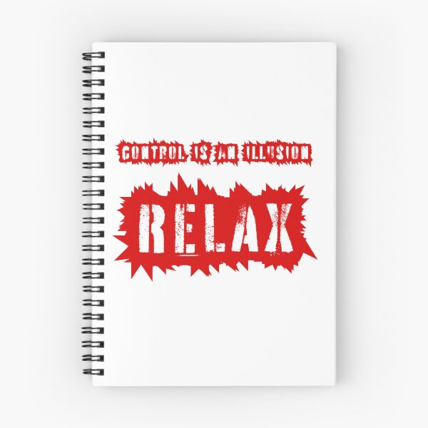 Item preview, Control is an illusion, relax, red inscription designed and sold by silent-violin.