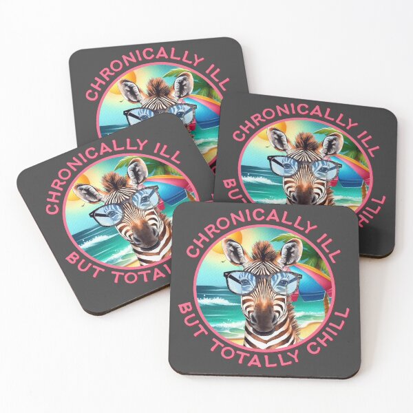 Artikelvorschau, Stolz auf unsichtbare Krankheiten – Beachy Zebra Design entworfen und verkauft von Designs by Jesabee.