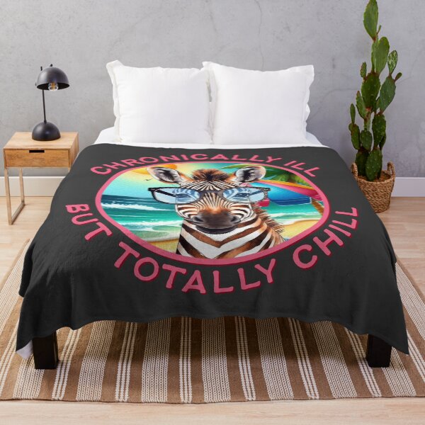 Artikelvorschau, Stolz auf unsichtbare Krankheiten – Beachy Zebra Design entworfen und verkauft von Jesabee Designs.