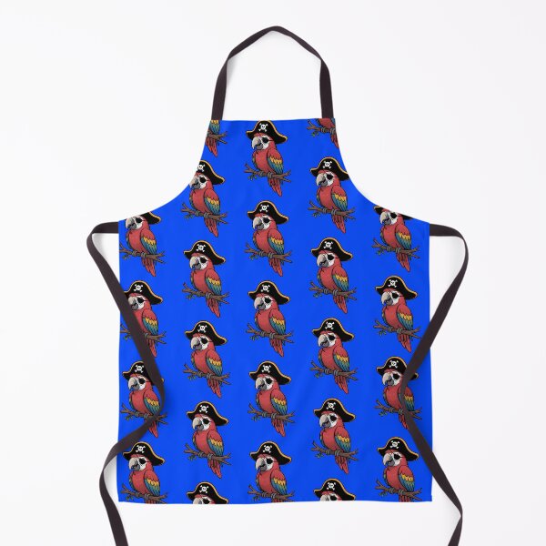 Item preview, Cute Cartoon Pirate Parrot: Macaw with Eyepatch & Hat Illustration designed and sold by RudArtAI.