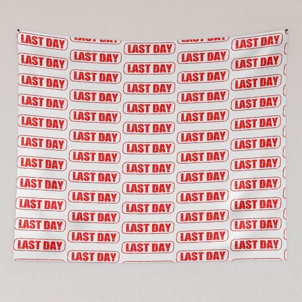 Item preview, Funny “Last Day” Stamp Design – Perfect for Office Humor, Retirement, or Quitting Day Gifts designed and sold by RetroChill.