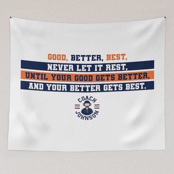 Item preview, Coach Ben Johnson Good, Better, Best Win Speech Art designed and sold by Bear Creative.
