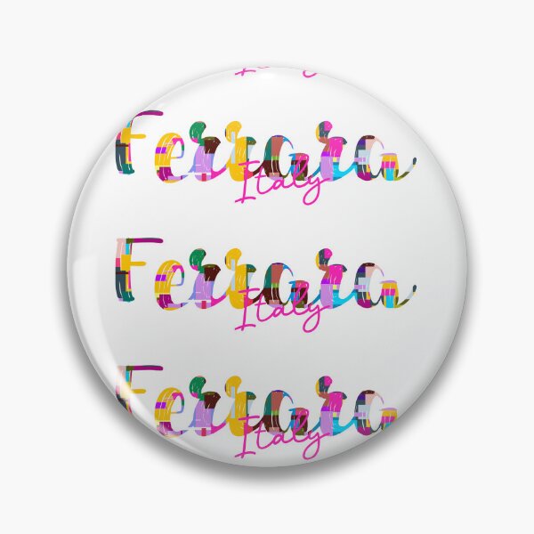 Item preview, Ferrara, Italy, Vibrant Abstract City Typography Art designed and sold by Wanderful-roads.