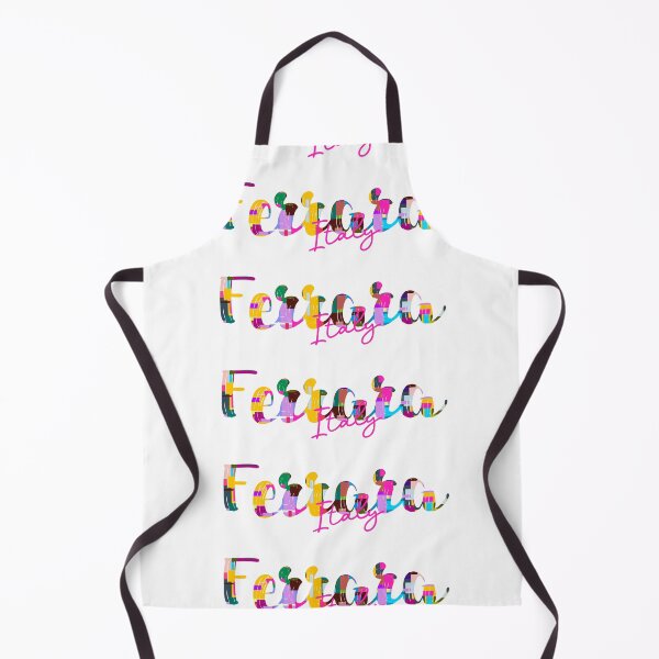 Item preview, Ferrara, Italy, Vibrant Abstract City Typography Art designed and sold by Wanderful-roads.