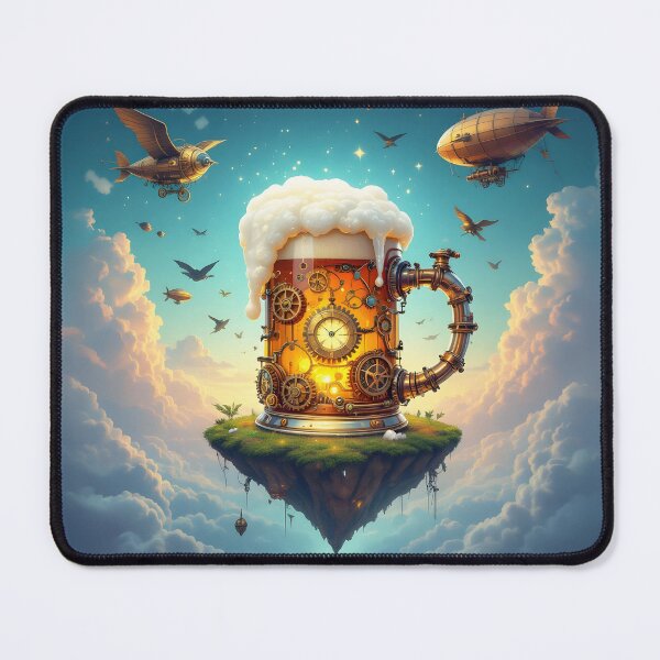 Item preview, A modern, steampunk-inspired fantasy beer mug designed and sold by Marcu Ioachim.
