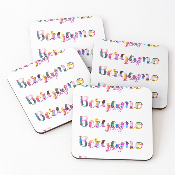 Item preview, Bergamo, Italy, Vibrant Abstract City Typography Art designed and sold by Wanderful-roads.