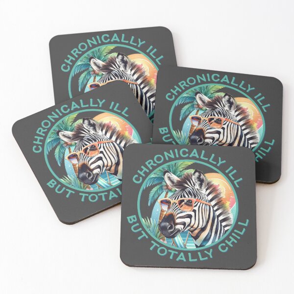 Item preview, Totally Chill Zebra – Chronic Illness Warrior designed and sold by Designs by Jesabee.