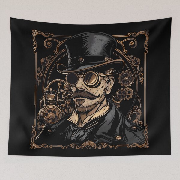 Item preview, Steampunk Gentleman – Vintage Mechanical Art designed and sold by drizzd.