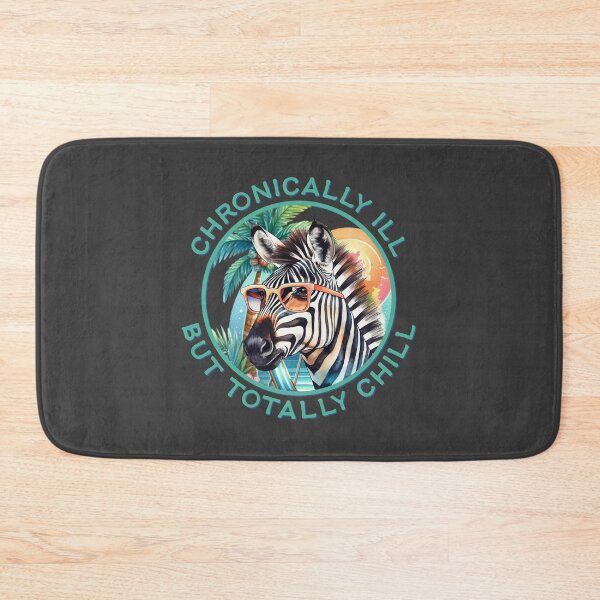 Item preview, Totally Chill Zebra – Chronic Illness Warrior designed and sold by Designs by Jesabee.