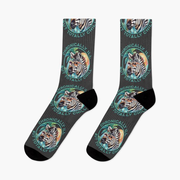 Item preview, Totally Chill Zebra – Chronic Illness Warrior designed and sold by Jesabee Designs.