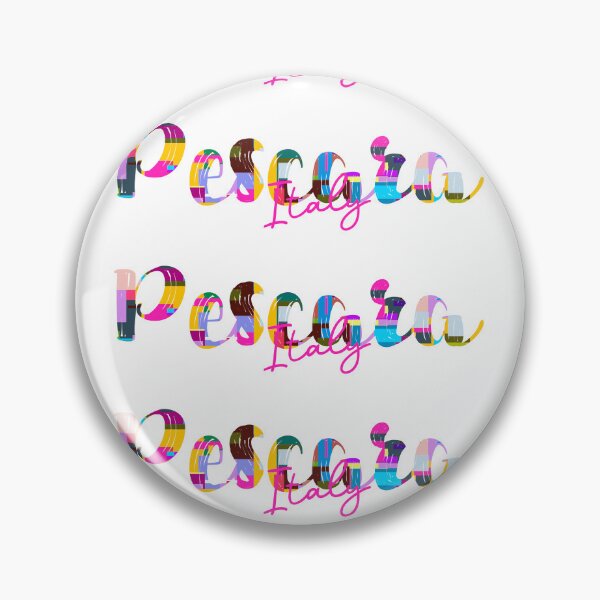 Item preview, Pescara, Italy, Vibrant Abstract City Typography Art designed and sold by Wanderful-roads.