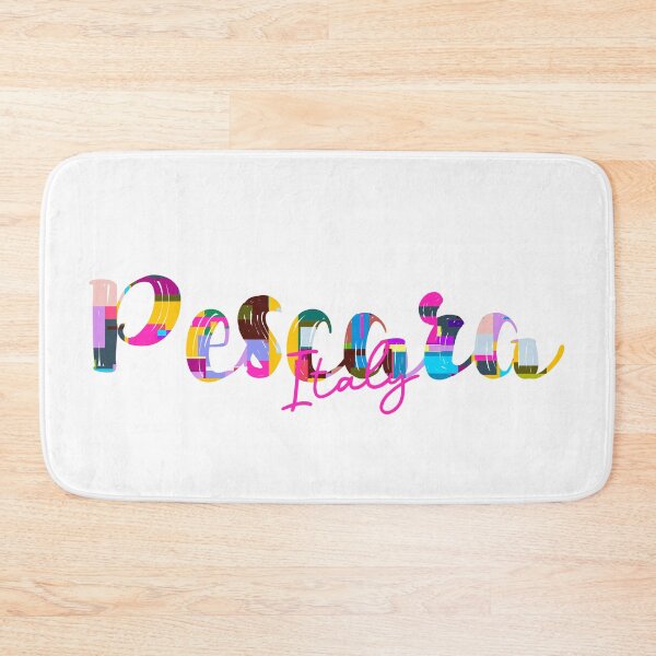 Item preview, Pescara, Italy, Vibrant Abstract City Typography Art designed and sold by Wanderful-roads.