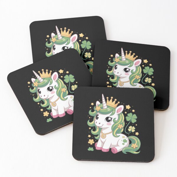 Item preview, Unicorn with Clover Crown designed and sold by jkrphoto.