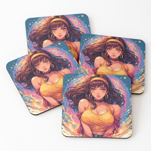 Item preview, Retro Beautiful Girl colorful designed and sold by jimcaza.