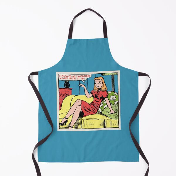 Item preview, I Wonder What Size It Is • Retro Good Girl Vintage Comic Pop Art designed and sold by wmxdesign.