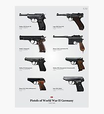 Pistols of World War II Germany Photographic Print