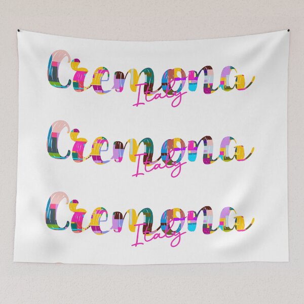 Item preview, Cremona, Italy, Vibrant Abstract City Typography Art designed and sold by Wanderful-roads.