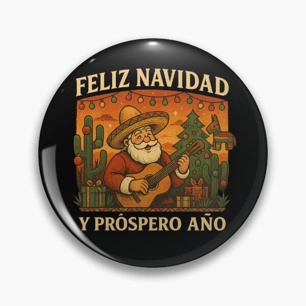Item preview, Feliz Navidad y Próspero Año – Mexican Christmas Santa Guitar Holiday Design designed and sold by AddictiveDesign.