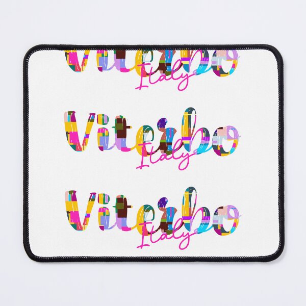 Item preview, Viterbo, Italy, Vibrant Abstract City Typography Art designed and sold by Wanderful-roads.