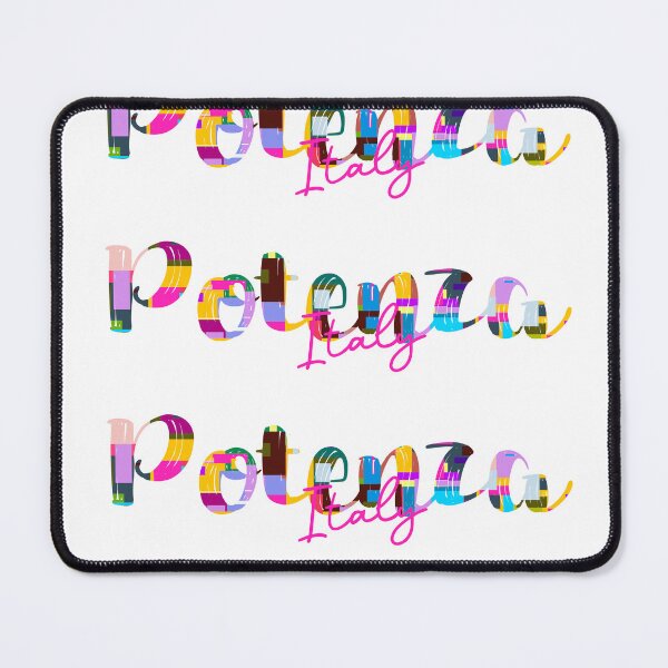 Item preview, Potenza, Italy, Vibrant Abstract City Typography Art designed and sold by Wanderful-roads.