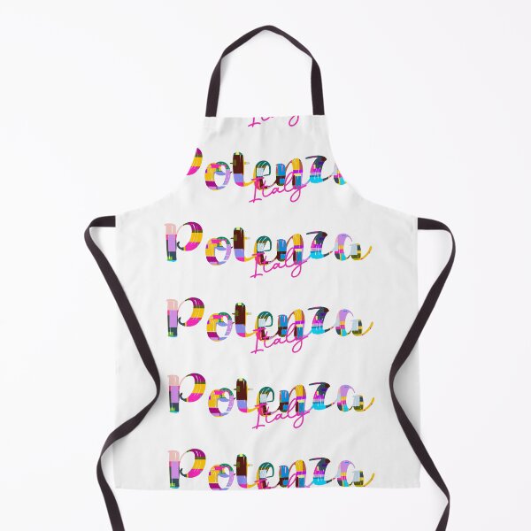 Item preview, Potenza, Italy, Vibrant Abstract City Typography Art designed and sold by Wanderful-roads.