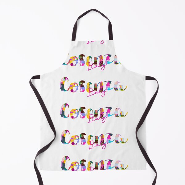 Item preview, Cosenza, Italy, Vibrant Abstract City Typography Art designed and sold by Wanderful-roads.