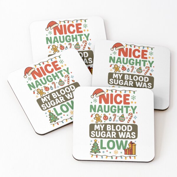 Item preview, Funny Diabetic Gingerbread: Naughty My Blood Sugar Was Low, Kids Insulin Pump Christmas Nice designed and sold by Merchall  store.