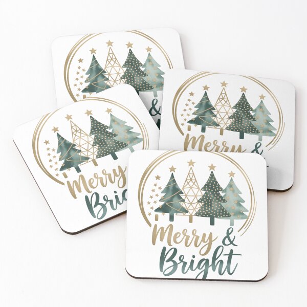 Item preview, Merry & Bright Christmas T-Shirt | Elegant Christmas Tree Design | Festive Gold Accent Holiday Shirt | Christmas Gift Idea designed and sold by PrintedWithSoul.