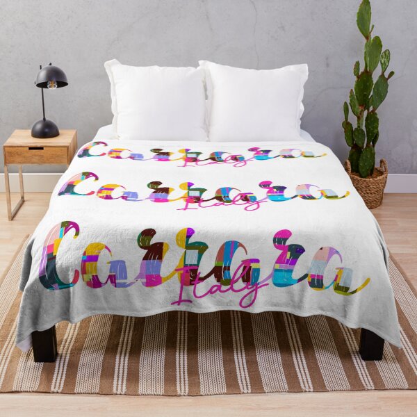Item preview, Carrara, Italy, Vibrant Abstract City Typography Art designed and sold by Wanderful-roads.