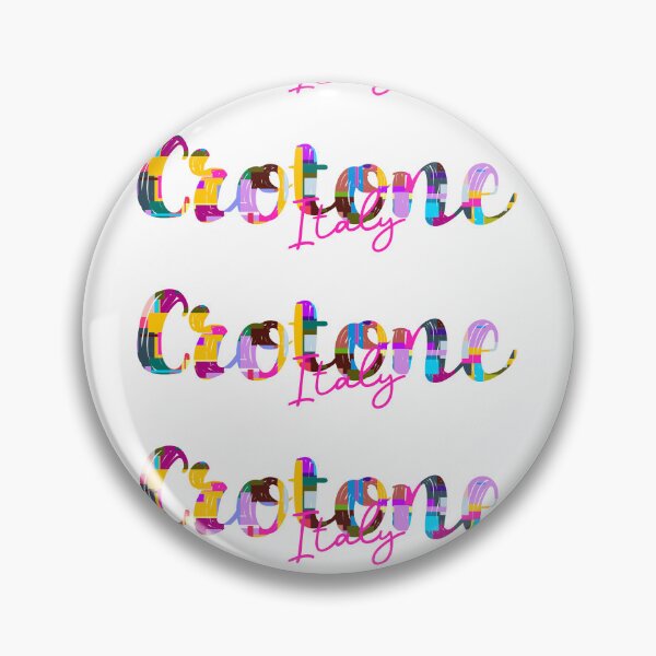 Item preview, Crotone, Italy, Vibrant Abstract City Typography Art designed and sold by Wanderful-roads.