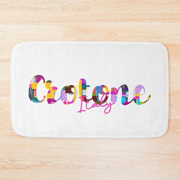 Item preview, Crotone, Italy, Vibrant Abstract City Typography Art designed and sold by Wanderful-roads.