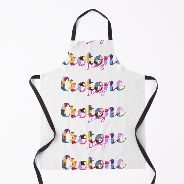 Item preview, Crotone, Italy, Vibrant Abstract City Typography Art designed and sold by Wanderful-roads.