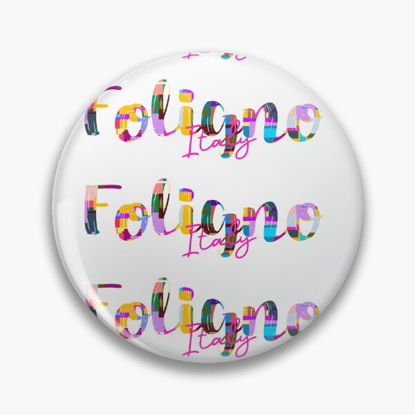 Item preview, Foligno, Italy, Vibrant Abstract City Typography Art designed and sold by Wanderful-roads.