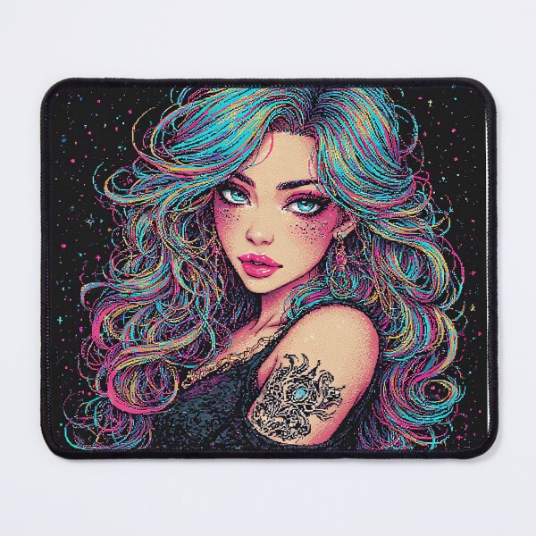 Item preview, Retro cool Beautiful Girl colorful designed and sold by jimcaza.