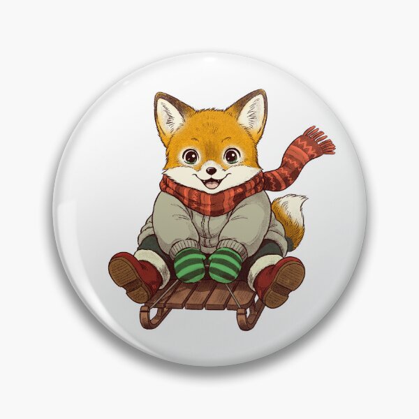 Item preview, A fox on a sled designed and sold by krabbaraban.